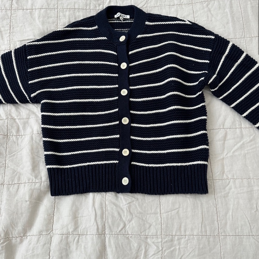 Alex Mill Nico Striped Cardigan - Navy Stripe (M)